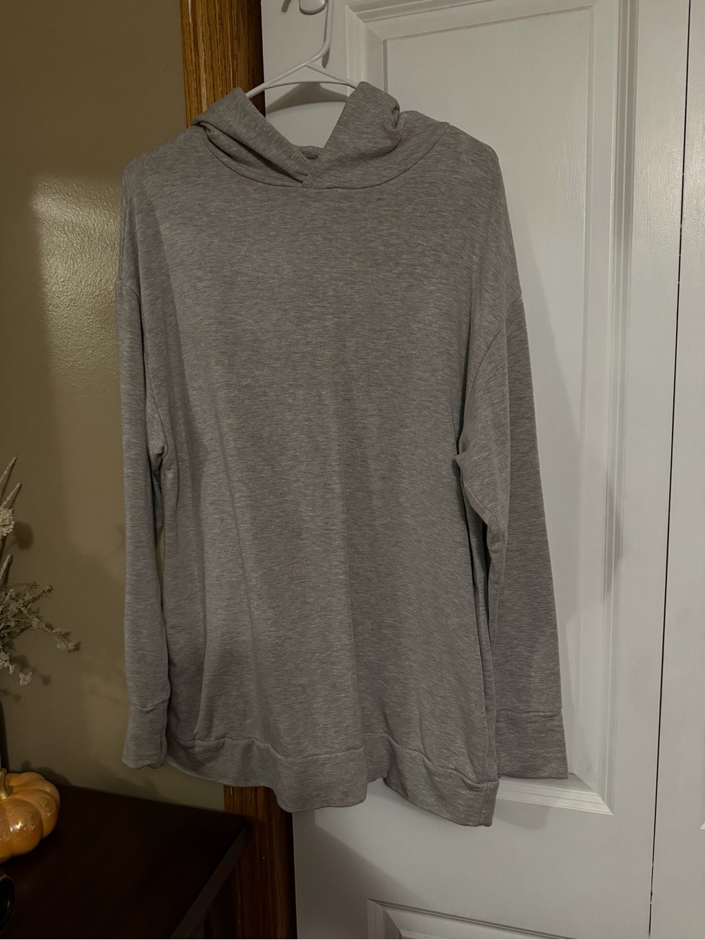 Men's Lightweight Crewneck Hoodie Sweater — Heather Gray